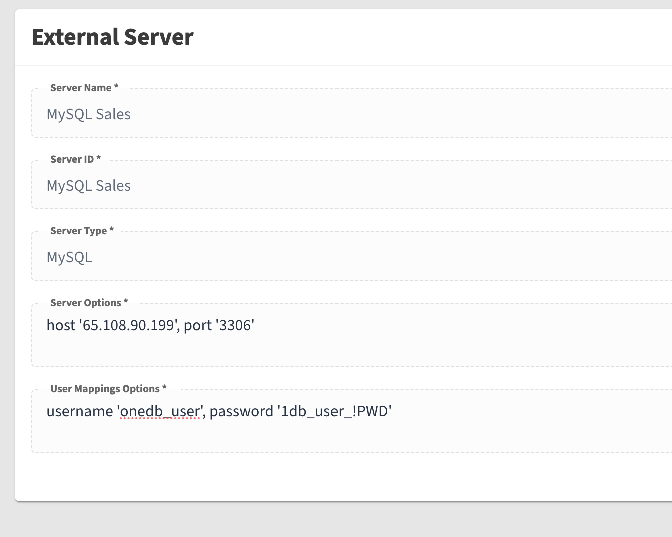 MySQL Server Configuration