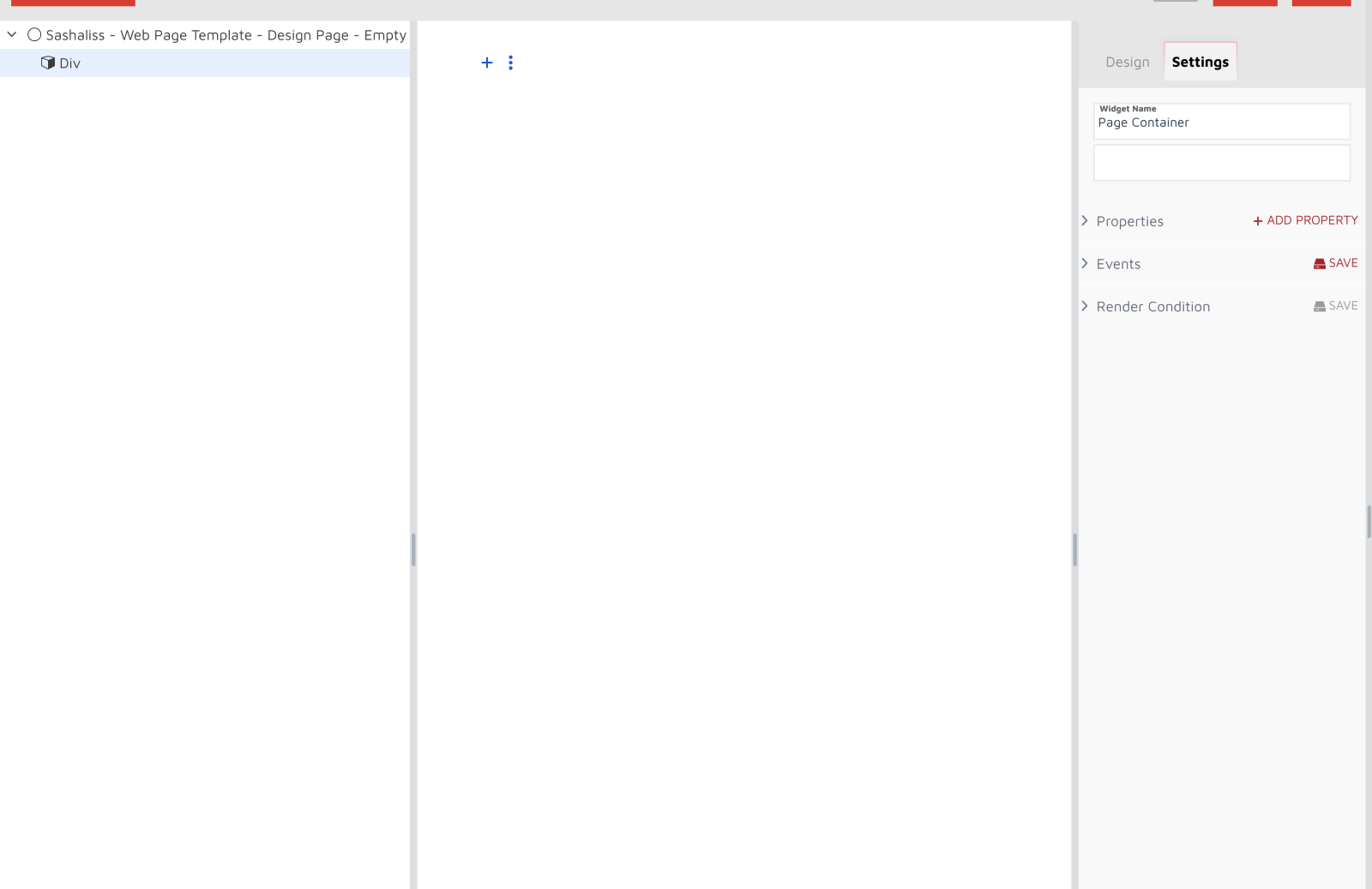 Page Container Settings